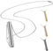 Photect 4 Pcs Anxiety Relief Necklace, Mindful Breathing Necklace Stainless Steel Portable Deep Breathing Exercises Necklace for Men Women Meditation Stress Relief (Silver, Gold, Black, Rose Gold)