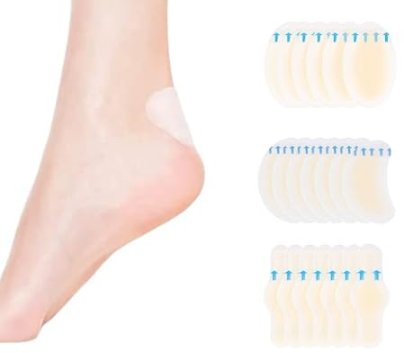 20 st blåsplåster osynlig hydrokolloid gel blåsbandage blister kudde dyna vattentätt blisterskydd hydro tätning band hjälp för häl fot tå