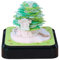 Finyoffiy 2024 Schreibtischkalender Mit Lichtern 3D Kunst Kalender Abreißen Kunst Sakura Baum Schreibtisch Kalender Kreatives DIY Notizbuch für Haus Büro Schule Geschenk (Green)