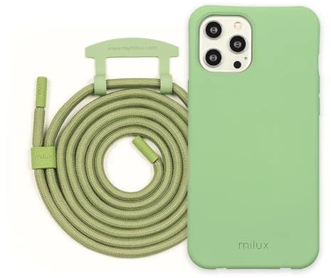 Handykette Phone Necklace mit Abnehmbarer Kordel Handyhülle – Modell Samsung Galaxy S9 (Grün mit Kordel Grün)