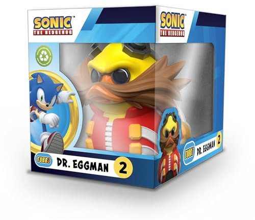 TUBBZ Box-Ausgabe Dr. Eggman Sammler-Vinyl-Gummiente Figur - Offizielle Sonic The Hedgehog-Merchandise - Aktion Fernsehen, Filme & Videospiele