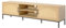 Bestmobilier - Nagato - Meuble TV - cannage et Effet Bois - 180 cm, Bois/Noir