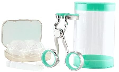 FashionCha Portable Vision Care Kit for Contact Lens Users, Green