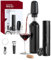 Tire bouchon electrique rechargeable 4 en 1 ouvre bouteille electrique cadeau homme femme vec câble de chargement, décapsuleur professionnel électrique de Vin pour les amateurs vin cadeau maison fête