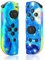 AARONMEI Wireless Joycons Controller For Nintendo Switch With RGB Lights - Left And Right Handles (Multicolor)