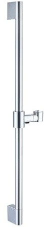 LakeBayMZC Asta Doccia in Acciaio inox 70 cm, asta doccia a parete con fissaggio a parete regolabile, Cromo