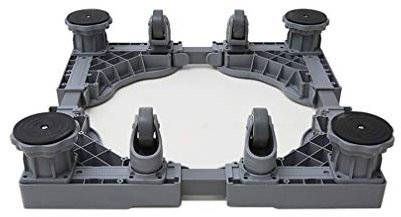 Carro de soporte para secadora de ropa con ruedas reforzadas, bandejas para el suelo con ruedas, base ajustable para lavadora de 47,5 a 63 cm, rueda móvil para electrodomésticos para cocinas, frigoríf