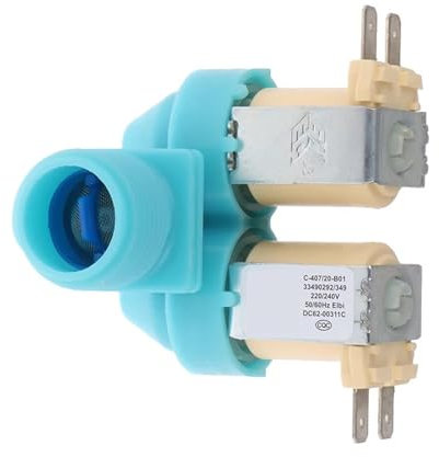 HJKBCLEH 1 Pz C-225/19-a01 Elettrovalvola di Ingresso Acqua, Compatibile con Samsung, Valvola di Ingresso Acqua A Doppia Testa for Lavatrice DC62-00311C