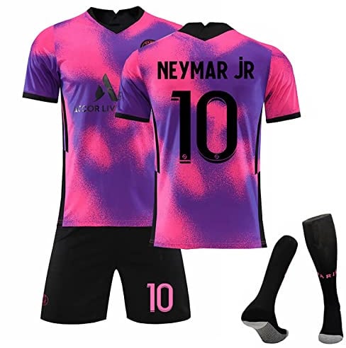 Generic Kids Football Kit 24/25 Home/Away Boy's Soccer Jerseys, Shorts and Socks Set for Boys Youth 6-7 Years