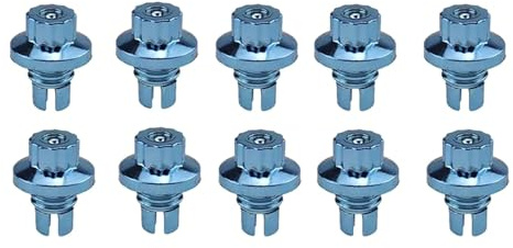 Asukohu Lot de 10 cache-moyeux - Pour rivets et écrous - Décoration de rechange - Marches étanches à la poussière - Rivets