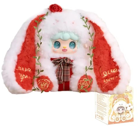 Yooki 400% Bunny’s Florall Fragments Series Blind Box Action Figures Mystery Box Cute Random Toys Birthday Gift Christmas Collectible Toy for Desktop Ornaments, 1PC