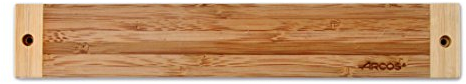 Arcos Soporte Magnético para Cuchillos de Bambú, Organizador de Cocina, 300 x 45 mm, Marrón, Almacenamiento Seguro y Elegante, Serie Bamboo