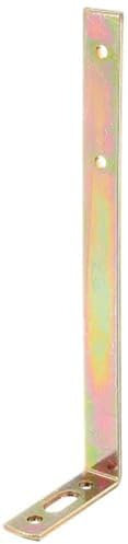 Curtain Bracket with Slotted Hole Yellow-Galvanised 55 x 180 x 17 mm