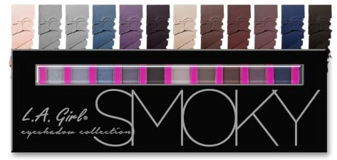 L.A. Girl Beauty Brick Eyeshadow, Smoky (New Sleeve Packaging) GES332A