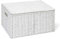 ARPAN Paper Rope Storage Basket Box With Lid - White (Xlarge)