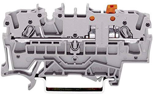 WAGO 2002-1671 Trennklemme 5.20mm Zugfeder Belegung: L Grau, 5 Stück
