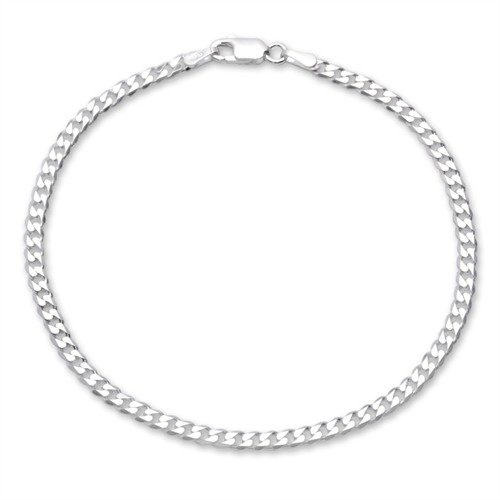 JEWLIX Unisex Panzerarmband aus 925er Silber 3mm PA0030