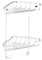Croydex Stainless Steel Small Corner Shower Caddy - Durable Steel Bathroom Shelves with Chrome Finish for Modern Bathrooms, 2-Tier Shower Corner Shelves with Hooks, Easy Installation