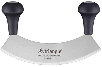 triangle 41 221 18 02 Wiegemesser 17,5 cm, einschneidig, gehärtet Made in Solingen/Germany professionelle Qualität Kräutermesser