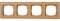 Kopp Abdeckrahmen 4-fach Milano buche