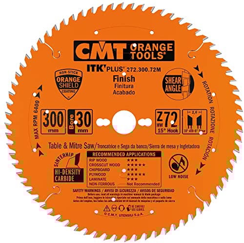 CMT 272.300.72M Lama Circolare Itk-Plus per Taglio Traverso Vena, Arancio