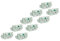 Gira Funkmodul 234700 für Rauchwarnmelder Gira Dual Q 233602 und 233002 - 9er Pack