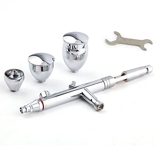 Fengda Airbrush Hi-Flow FE-183 All-Purpose Precision Dual-Action Gravity Feed Airbrush Set with 3 Cup Sizes