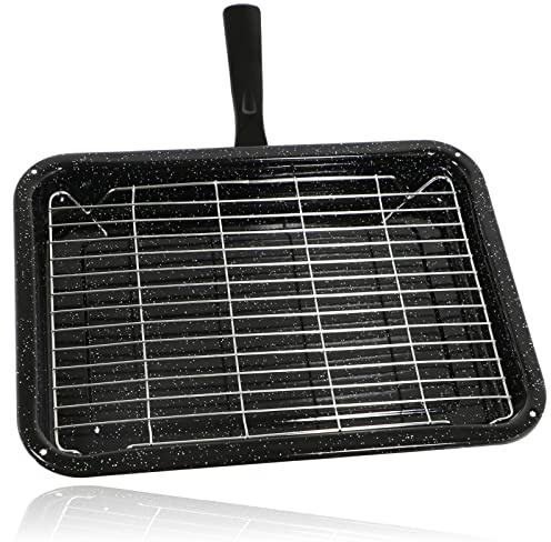 Spares2go Small Grill Pan, Rack & Detachable Handle for Candy Oven Cookers