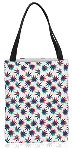 VOID Hanf Stereo Tasche Einkaufs-Beutel Polyester Shopper Einkaufs-Tasche Bag Musik Jamaika Gras dope, Polyestertasche Größe:Medium