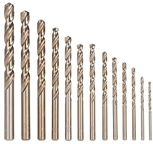 Edelstahlbohrer - HSSE - Co5 DIN 338 - Metallbohrer - Kobaltbohrer 1-13 mm 2,5 mm 5 Stück