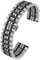 Kai Tian 20mm Uhrenarmband Edelstahl Armband Zweifarbig Uhrenarmbänder für Männer Frauen Schmetterlingsverschluss Schnelle Veröffentlichung Armband Silber Schwarz