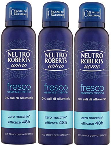 3x NEUTRO ROBERTS deo spray Marine Essenz deodorant Fresh 150ml ohne Alkohol