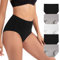 INNERSY Womens Briefs High Waist Cotton Maternity Pants after Birth Black White Knickers 5 Pack (20, Black/Grey/White)