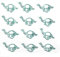 12x Büroklammern dinosaurier, Metall Lustige Lesezeichen Dokument Clips für Schule Schreibtisch Organisation Liefert, 38 * 18mm