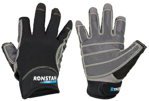 Ronstan Sticky Race Gloves - 3-Finger - Black - M
