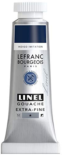 Lefranc Bourgeois Linel Gouache Extra-Fine Tube 14ml Indigo Imitation Série 2