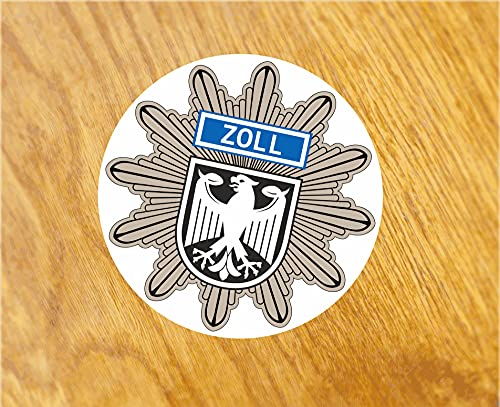 Zoll Aufkleber Sticker Auto Strafzettel DPolG GdP Polizei Plakette Stern Mi499