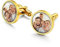 PROSTEEL Herren Fotogravur Manschettenknöpfe schwarz Edelstahl personalisiert Foto Namen Manschettenknopf Hochzeit Verlobung Modeschmuck Accessoire