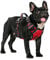 HEELE Hundegeschirr ohne Zug, Brustgeschirr für kleine Hund, einstellbares reflektierendes Hunde Geschirr, atmungsaktive Hundegeschirre mit gepolstertem Griff, No-Pull Dog Harness, Rot, S