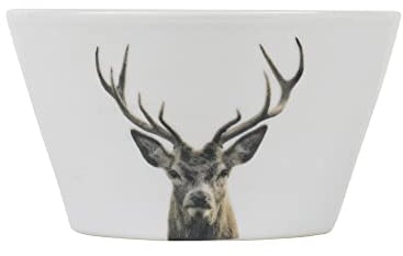 Mars & More Müslischale Bowl Rotwild Ø 8cm Dessertschale Kompottschale, Weiß