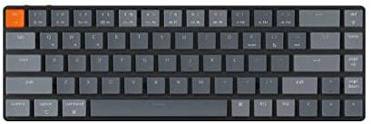 Keychron K7 Wireless Mechanical Keyboard, Bluetooth/USB-C Keyboard, RGB, Gateron G Pro Brown Hot-swappable, for Mac Windows Linux