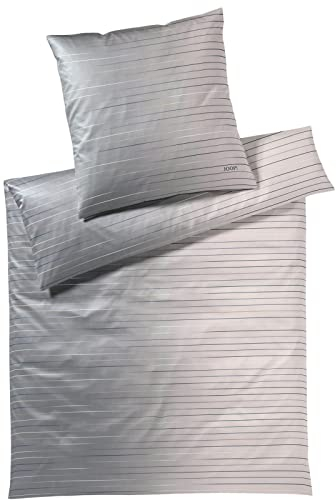 Joop! Mako-Satin-Bettwäsche-Garnitur Move Farbe Stone Größe 240x220+2x80x80
