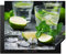 KitchenYeah© Herdabdeckplatte Einteilig Ceranfeld Abdeckplatte Küche Deko Ceranfeldabdeckung Herdabdeckung Induktionsmatte Cocktail - Mojito - Grün - Minze - 65x52 cm