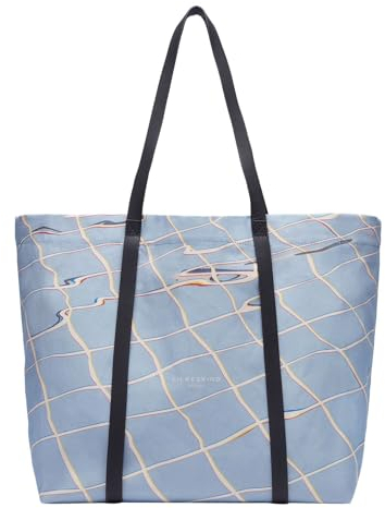 Liebeskind Berlin Damen-Shopper „Aurora“ – Große Canvas-Tasche Damen mit Reißverschlussfach und Leder-Schulterriemen – Shopper Bag Women – Passend für Laptops bis 16 Zoll – Light Bag, Breath