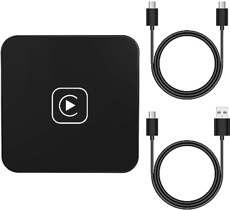 Wireless CarPlay Adapter für iPhone carplay Adapter, carplay Wireless Konvertiert Kabelgebundenes CarPlay in Drahtloses 5GHz WiFi automatisch verbinden für iPhone iOS 10+ mit 2017+ Autos