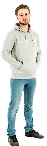 Sweat à Capuche Signature Gris Clair XXL