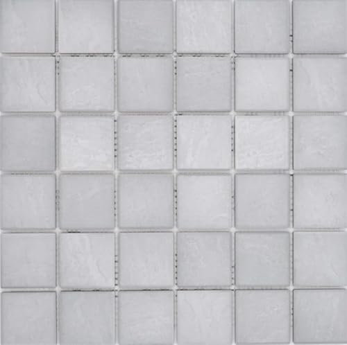 Jasba Village Mosaico ceramica gres grigio roccia opaco effetto pietra cucina bagno doccia MOSJB547 1 tappetino