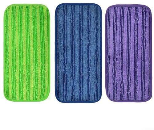 Panni di ricambio per , panni in microfibra lavabili per scopa Sweeper Sweeper Sweeper pezzi di ricambio panno straccio (confezione da 3)