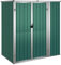 prissent Fahrradunterstand 161x89x161 cm Gartenhaus Metall Geräteschuppen Gerätehäuser Zur Aufbewahrung von Rasenmähern, Klappleitern, Fahrrädern usw Grün