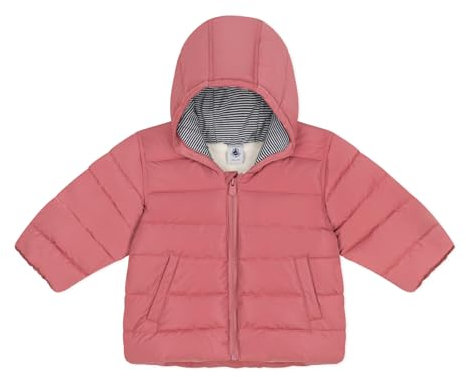 Petit Bateau A0B40 Doudoune Manches Longues Bébé Fille, Rosewood 18 Mois